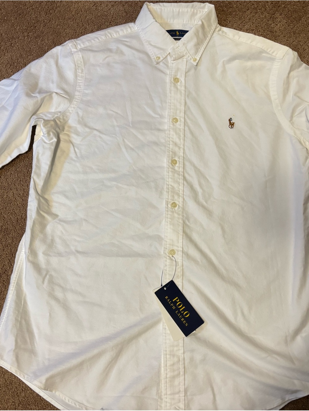 Polo by Ralph Lauren Men’s White Button-Down Shirt